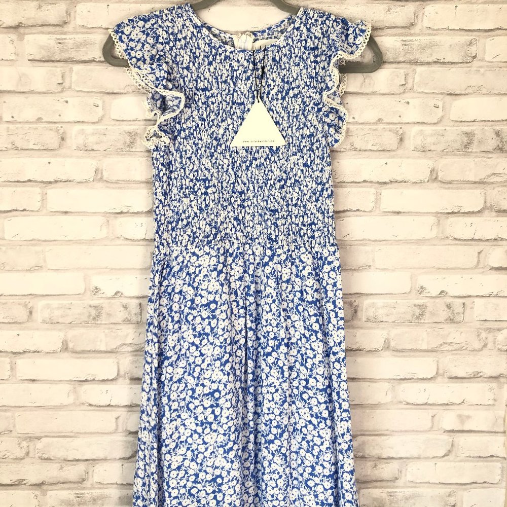 NWT Lost & Wander Pick Me Smocked Floral Dress